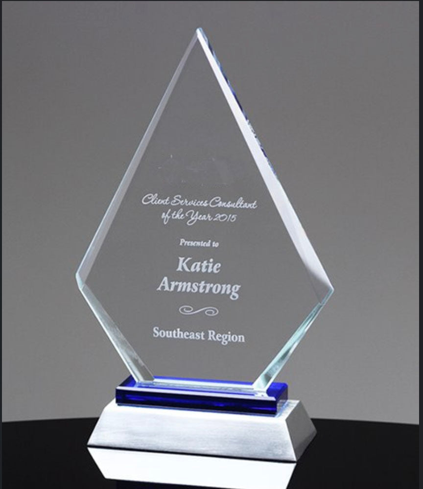 Sterling Diamond Award - Medium Size