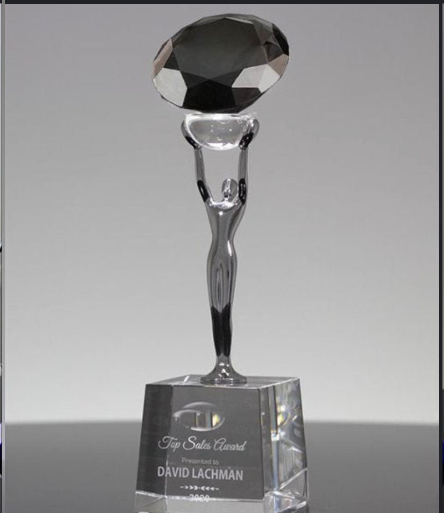 Black Diamond Crystal Trophy