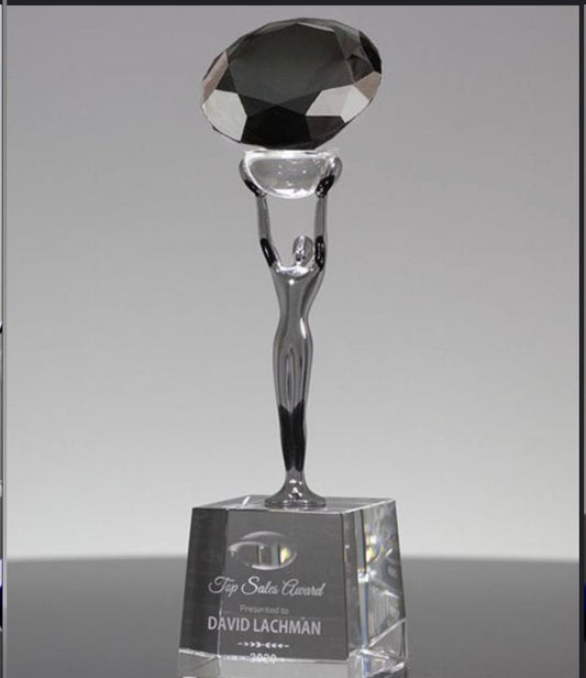 Black Diamond Crystal Trophy